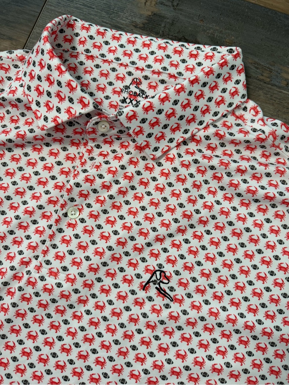 RhoBack The Chesapeake Men's Short Sleeve Performance Polo Size XXXL